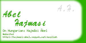 abel hajmasi business card